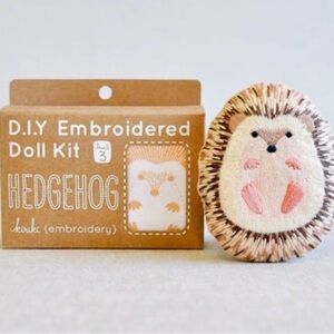 Unopened DIY Kiriki Embroidered Hedgehog Kit